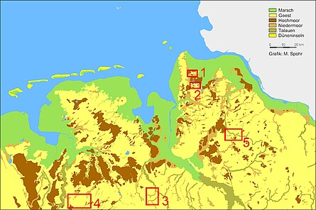 Lage der Kleinregionen
