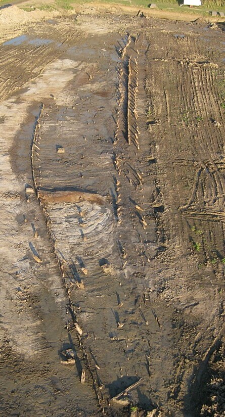 Oktokopterfoto Luftaufnahme der Grabungssituation